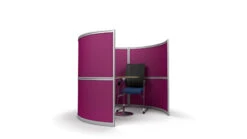 2 Person Curved Office Meeting Pod 1.7m Wide -XL Displays 220Person20Office20Meeting20Booth