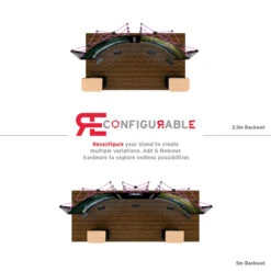 XL Displays -XL Displays 2m x 4m Pop Up Exhibition Stand Back Wall 02668 zoom