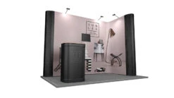 2m X 3m Exhibition Stand L Shape Linked Pop Up Stands -XL Displays 2m20X203m20Linked20Pop20Up20Exhibition20Backwall