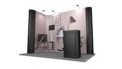 2m X 3m Exhibition Stand L Shape Linked Pop Up Stands