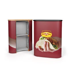 ENVOY® Roller Banner And Pop Up Counter Starter Exhibition Stand -XL Displays 2x1 Pop Up Counter Magnetic Pop Up Display Front Back