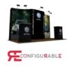 2m X 4m Pop Up Exhibition Stand Back Wall -XL Displays 2x4 Pop Up Exhibition Stand Back Wall Side 26584 zoom