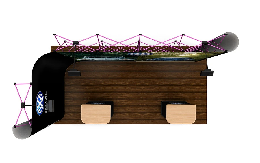 2m X 4m L-Shaped Linked Pop Up Display - Image 3