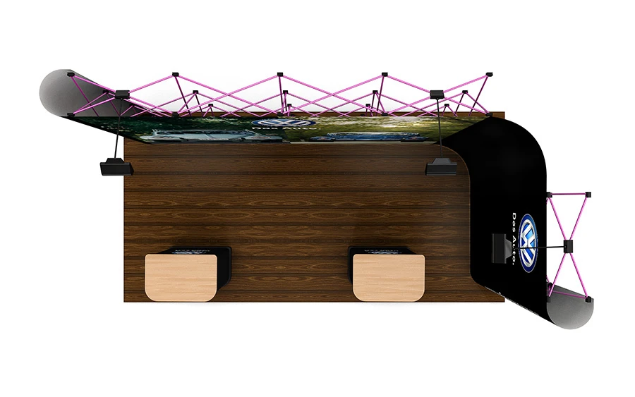 2m X 4m L-Shaped Linked Pop Up Display - Image 5