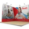 3m X 3m L-Shaped Fabric Pop Up Stand -XL Displays 3m x 3m Modular Exhibition Stand Backdrop