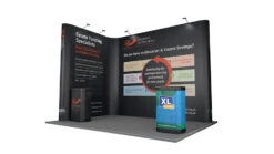 3m X 4m Exhibition Stand XL Jumbo Linked L-Shaped Pop Up Stand -XL Displays 3m20x203m20Pop20Up20Exhibition20Stand20Backwall