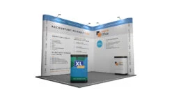 3m X 4m XL Jumbo Pop Up Stands L-Shaped
