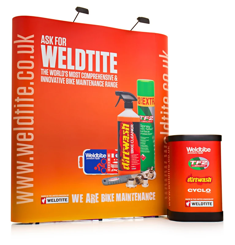 3x2 Double Sided Curved Pop Up Stand - Image 2