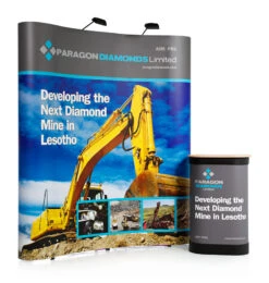 3x2 Double Sided Straight Pop Up Stand -XL Displays 3x2 Pop Up Stand 3 x 2 Pop Up Displays Curved 51712 zoom