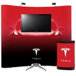 3x3 Pop Up Stand With Free Standing TV Stand