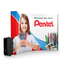 Fabric Pop Up Stand Curved 3x4 -XL Displays 3x420Curved20Fabric20Pop20Up20Display20Stand