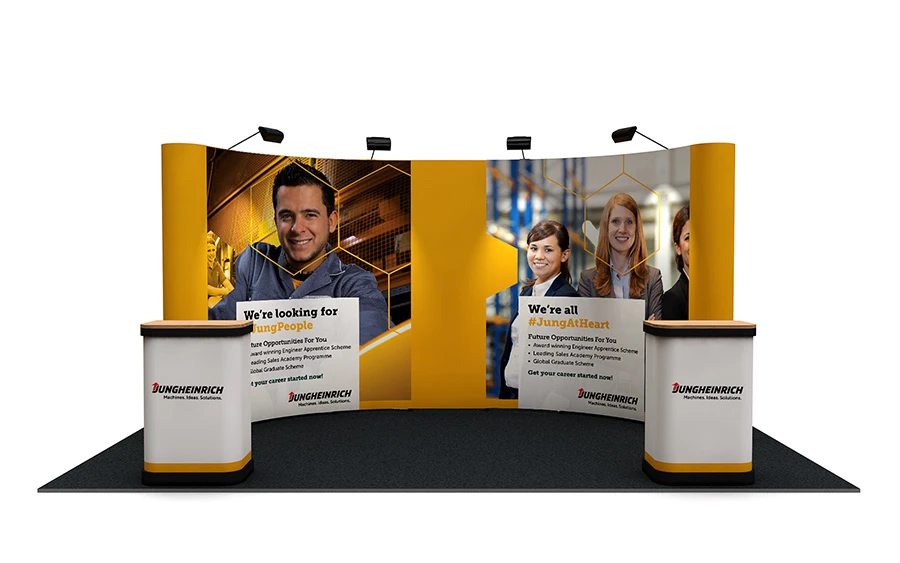 3m X 5m Linked Pop Up Display Stand Curve 4 3m X 5m Linked Pop Up Display Stand Curve - Image 2