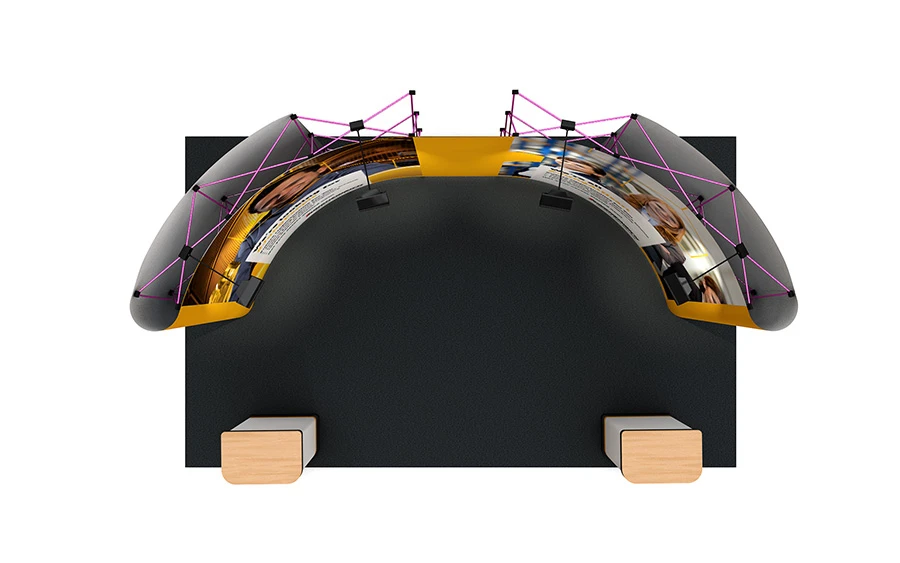 3m X 5m Linked Pop Up Display Stand Curve 6 3m X 5m Linked Pop Up Display Stand Curve - Image 4