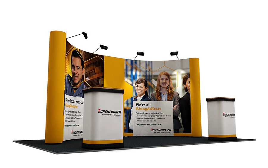 3m X 5m Linked Pop Up Display Stand Curve 5 3m X 5m Linked Pop Up Display Stand Curve - Image 3