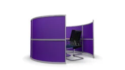 4 Person Round Office Meeting Booth 2.4m Wide -XL Displays 420Person20Office20Screen20Meeting20Pod
