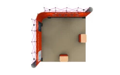 4m X 4m L-Shaped Linked Pop Up Display -XL Displays 4x4m L Shaped Linked Pop Up Display Left Plan View 62459 zoom