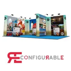 Linked Pop Up Exhibition Stand 4m X 6m