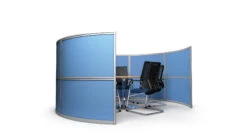 5 Person Circular Office Screen Meeting Booth 3m Wide -XL Displays 520Person20Office20Breakout20Pod