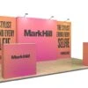 5m Tension Fabric Exhibition Stand Display -XL Displays 5m Stretch Fabric Backwall Display With Fabric Pop Up Counters