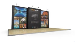 5m Stretch Fabric Exhibition Display Stand -XL Displays 5m Stretch Fabric Exhibition Stand Back Drop