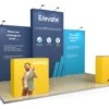 5m XL Jumbo Backwall Exhibition Stand -XL Displays 5m XL Jumbo Backwall Exhibition Stand With Optional Fabric Pop Up Counters