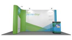5m X 2m L-Shaped Pop Up Exhibition Backwall