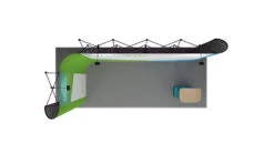 5m X 2m L-Shaped Pop Up Exhibition Backwall -XL Displays 5m20x202m20Left20Hand20L Shaped20Pop20Up20Exhibition20Backwall20Plan20View