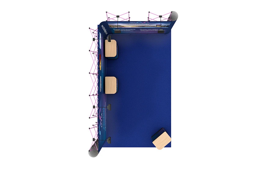 5m X 3m L-Shaped Linked Pop Up Stand - Image 4