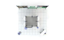 5m X 5m Modular Centro Display Island -XL Displays 5x5m Centro Stand With Island Plan View 06981 zoom