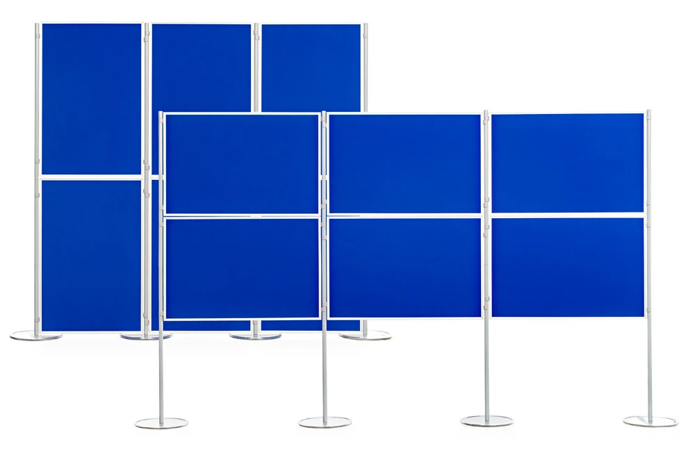 Aluminium 6 Panel And Pole Modular Display Board System - Image 2
