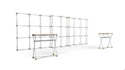 6m Modular Exhibition Stand Back Wall -XL Displays 6m Fabric Pop Up Exhibition Wall Frame Only