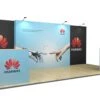 6m Fabric Exhibition Stand Pop Up Display Back Drop -XL Displays 6m Fabric Pop Up Stand Back Drop With Optional Counters