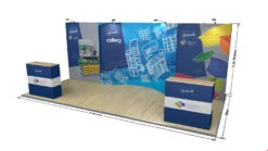 6m Tension Fabric Pop Up Stand Back Drop -XL Displays 6m Tension Fabric Pop Up Stand Back Drop
