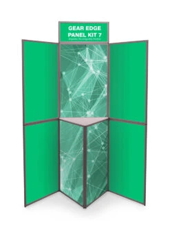 Heavy Duty Printed Graphic 7 Panel Display Boards -XL Displays 7 Panel Heavy Duty Display Board Quince green 48305 zoom