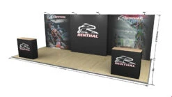 7m Stretch Fabric Backwall Exhibition Stand -XL Displays 7m Pop Up Exhibition Walls Dimensions