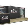 7m Stretch Fabric Backwall Exhibition Stand -XL Displays 7m Wide Fabric Conference Display Stand With Optional Fabric Pop Up Counters