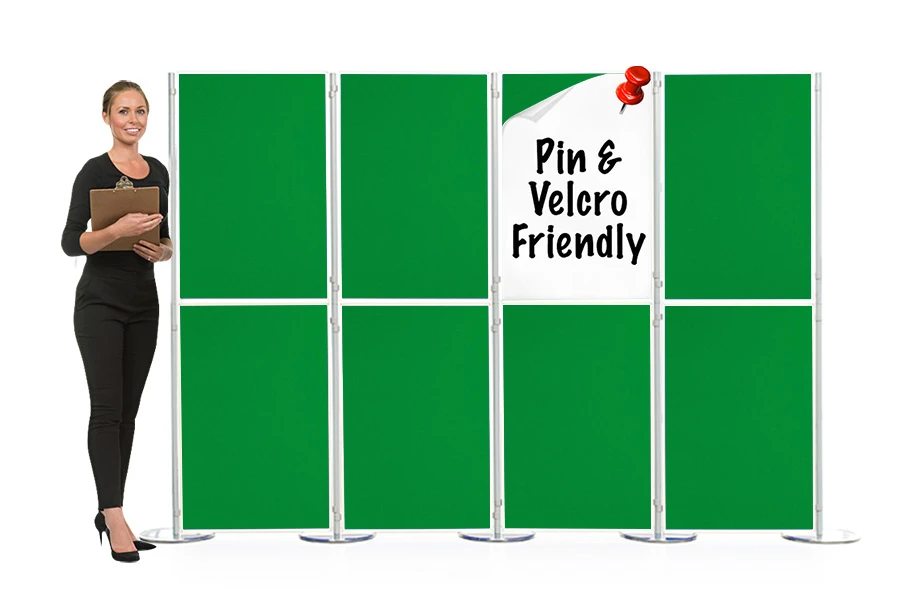 Pinnable 8 Panel And Pole Portable Display Board 3 Pinnable 8 Panel And Pole Portable Display Board