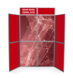 Heavy Duty Printed Graphic 8 Panel Display Boards -XL Displays 8 panel Heavy Duty Display Board RED 64441 zoom