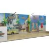 8m Tension Fabric Back Wall Exhibition Stand -XL Displays 8m Exhibition Stand Fabric Back Drops With Optional Fabric Counters