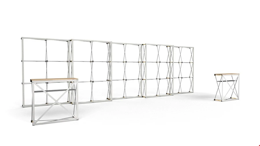 8m Tension Fabric Back Wall Exhibition Stand 6 8m Tension Fabric Back Wall Exhibition Stand - Image 4