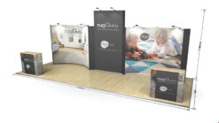 8m XL Jumbo Backwall Fabric Exhibition Stand -XL Displays 8m XL Jumbo Backwall Fabric Exhibition Stand Dimensions