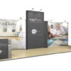 8m XL Jumbo Backwall Fabric Exhibition Stand -XL Displays 8m XL Jumbo Stretch Fabric Backwall