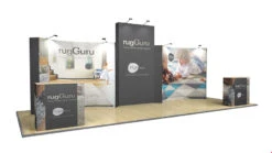 8m XL Jumbo Backwall Fabric Exhibition Stand