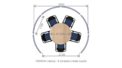Premium Acoustic Office Screen Meeting Pod -XL Displays Acoustic20Office20Screens20Meeting20Booth203060mm