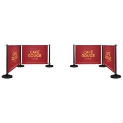 Adfresco® Cafe Barrier Kit With 4 Banners