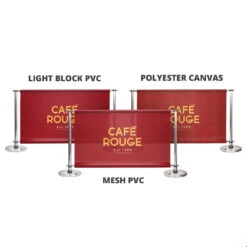 Adfresco® Cafe Barrier Kit With 1 Banner -XL Displays Adfresco Cafe Barrier Printed Banner Media 2
