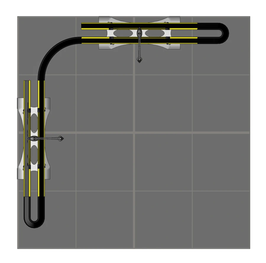 Twist Flexible Display Stand 2m X 2m With Curved End Caps - Image 2