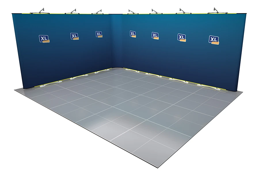 Twist 5m X 4m L-Shaped Flexible Exhibition Stand