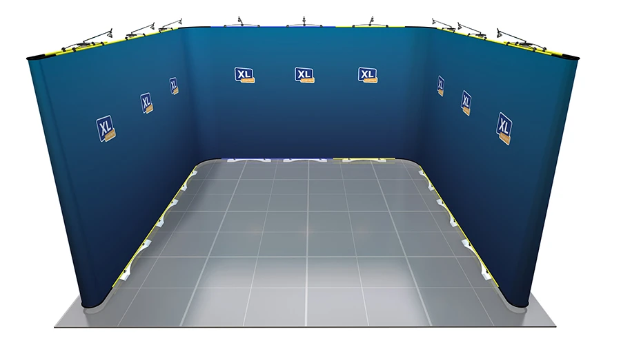 Twist Flexible Display Stand 4m X 4m U-Shaped