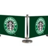 Cafe Barrier System Deluxe 2 Banners -XL Displays Cafe Barrier System Deluxe Kit 2 74699 zoom